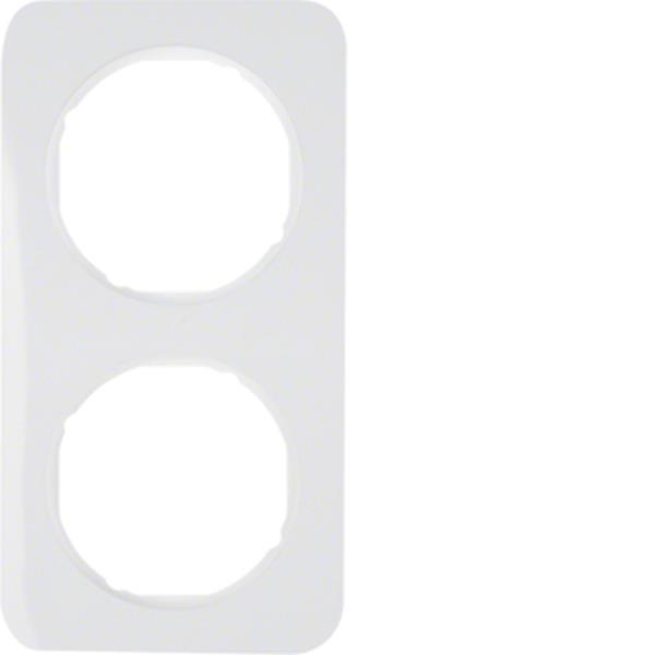 Berker Berker Rahmen 2-fach Serie R.1 polarweiß, glänzend