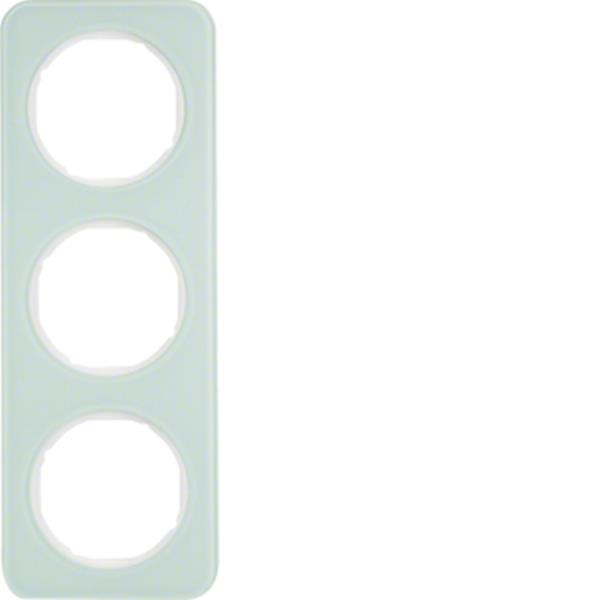 Berker Rahmen 3fach R.1 Glas pw