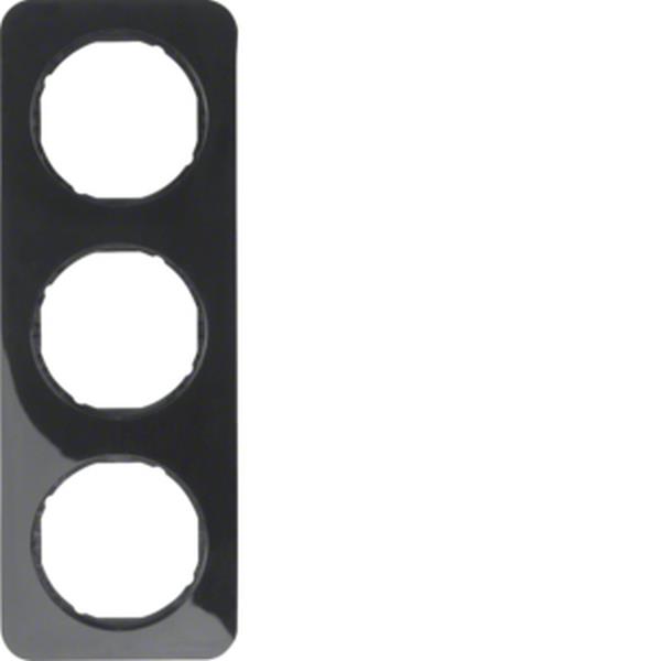 Berker Rahmen 3fach R.1 schw