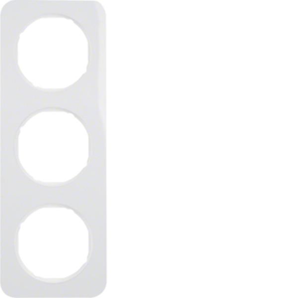 Berker Rahmen 3fach, R.1, polarweiß