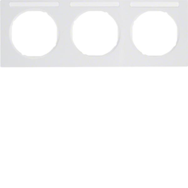 Berker Rahmen 3fach mit BF waag R.X pw