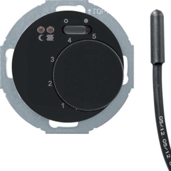 Berker Fußbodentemp m Z-St ReKno u 2Ln R.Cl sw