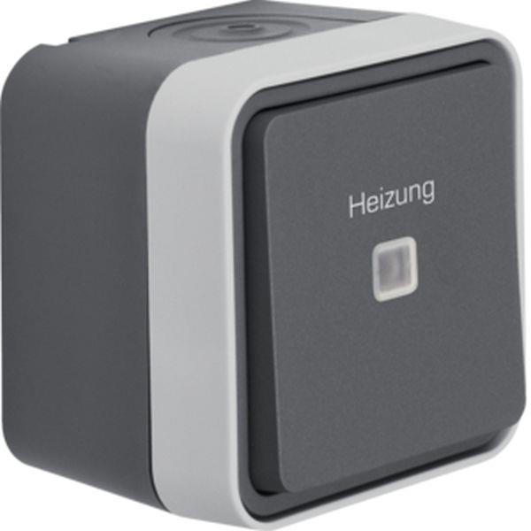 Berker Kontroll-W-schalter Heiz. AP W.1 gr LT