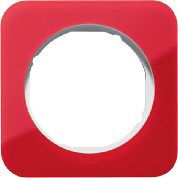 Berker Rahmen 1f R.1 Acryl rot Transluzent pw