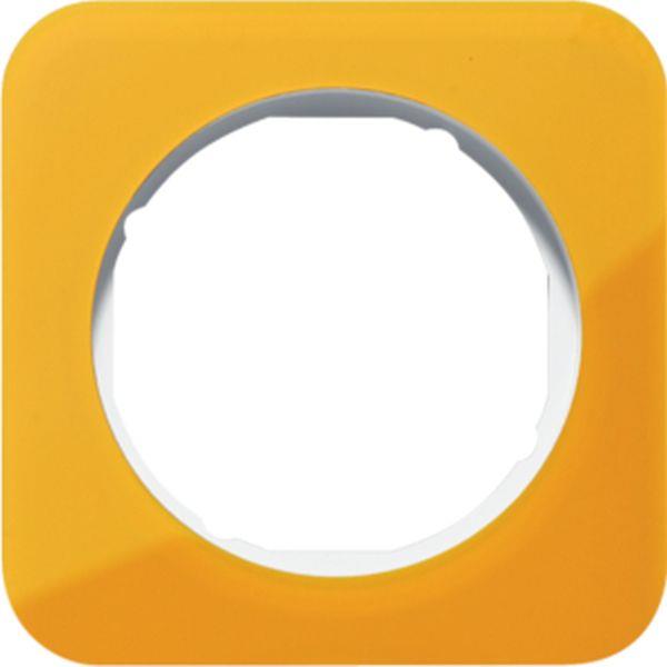 Berker Rahmen 1f R.1 Acryl orange Transluz pw