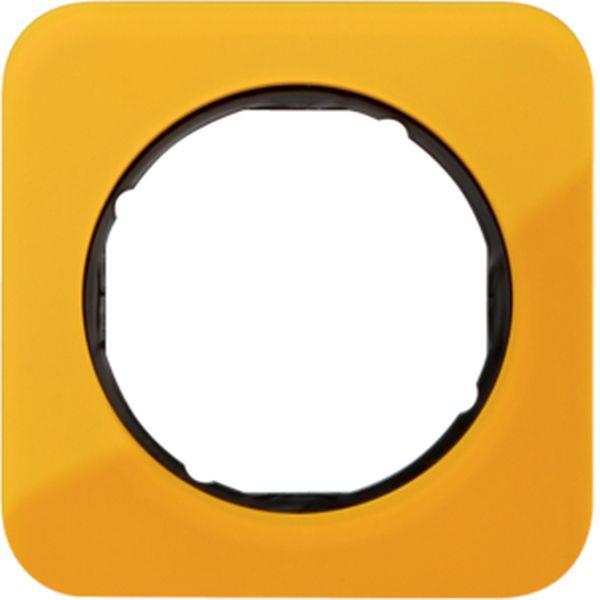 Berker Rahmen 1f R.1 Acryl orange Transluz schw