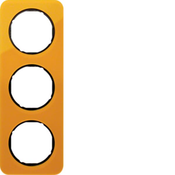 Berker Rahmen 3fach R.1 Acryl orange Transl. Sw