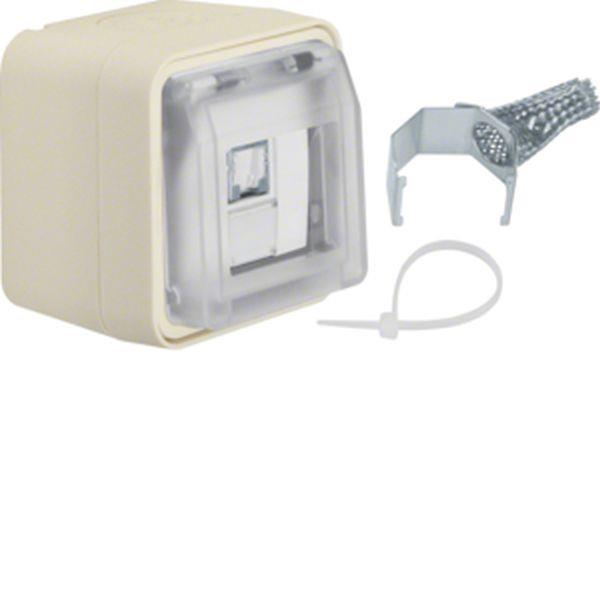 Berker UAE Std. 8pol geschirmt Kat.6 AP W.1 pw