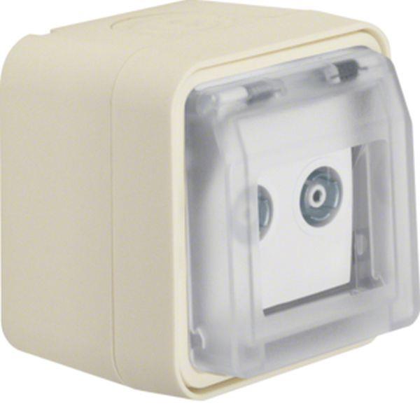 Berker Antennen-Steckdo 2Lo Einzeldo AP W.1 pw