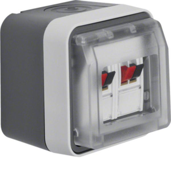 Berker Lautsprecher-Anschlussd Stereo AP W.1 gr