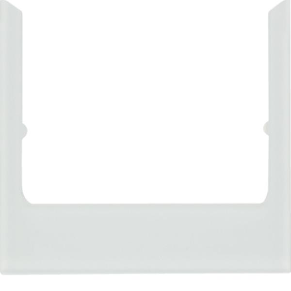 Berker Designrahmen eckig Glas polarweiß