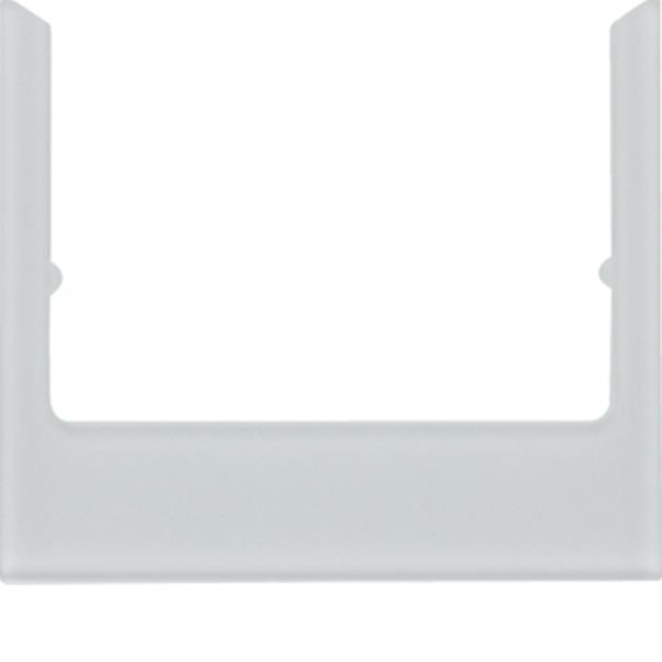 Berker Designrahmen eckig Glas alu