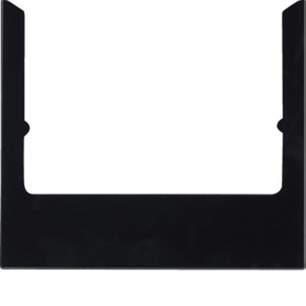 Berker Designrahmen eckig Glas schwarz