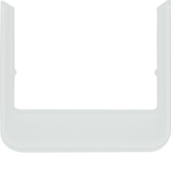 Berker Designrahmen rund Glas polarweiß