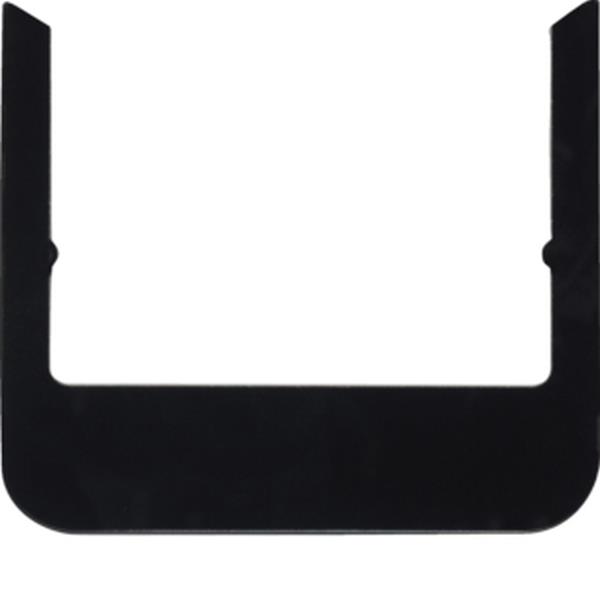 Berker Designrahmen rund Glas schwarz