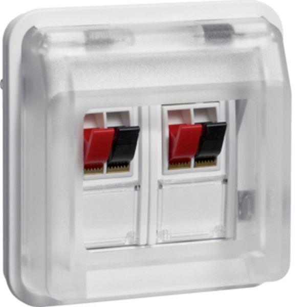 Berker Lautsprecherdosen-Einsatz 2F W.1 pw Berker Lautsprecherdosen-Einsatz 2F W.1 pw