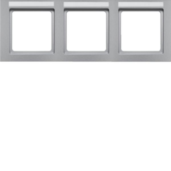 Berker Rahmen 3fach waag mit BF Q3 Alu Lack Berker Rahmen 3fach waag mit BF Q3 Alu Lack