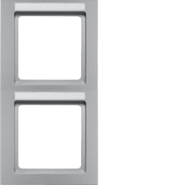 Berker Rahmen 2fach senk mit BF Q3 Alu Lack Berker Rahmen 2fach senk mit BF Q3 Alu Lack