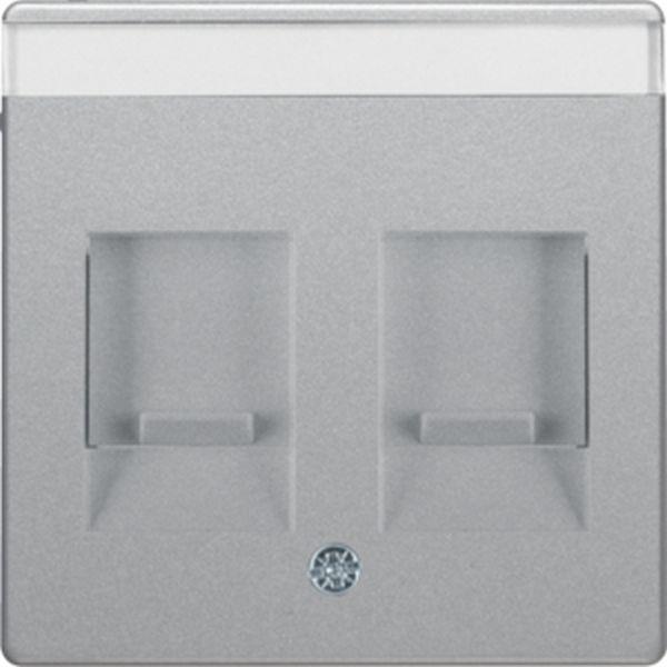 Berker Zentralstück m Staubs u BF Q.x alu samt Berker Zentralstück m Staubs u BF Q.x alu samt