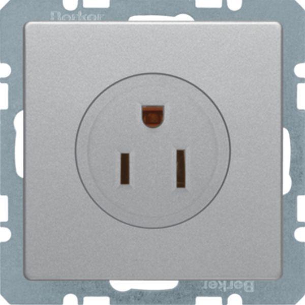 Berker Steckdose SK NEMA 5-15 R Q.x alu Berker Steckdose SK NEMA 5-15 R Q.x alu