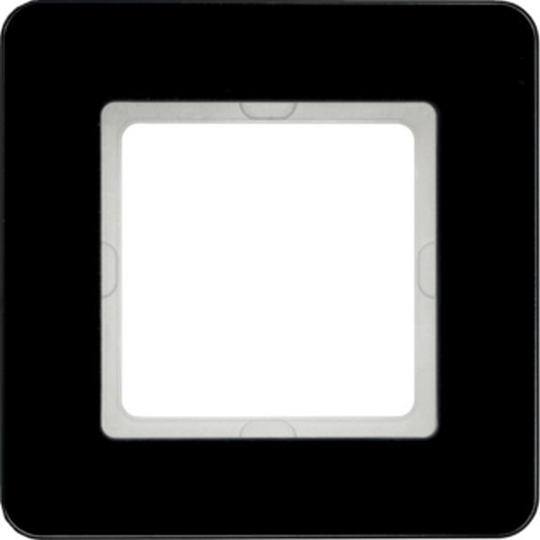 Berker Rahmen 1fach Q.7 Glas schw Berker Rahmen 1fach Q.7 Glas schw