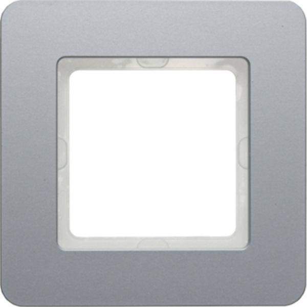 Berker Rahmen 1fach Q.7 Alu gestrahlt Berker Rahmen 1fach Q.7 Alu gestrahlt