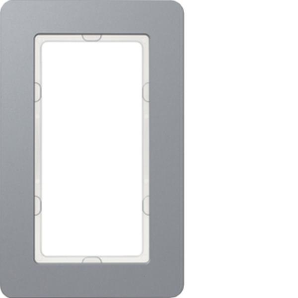 Berker Rahmen 1f m groß Ausschnitt Q.7 Alu Berker Rahmen 1f m groß Ausschnitt Q.7 Alu