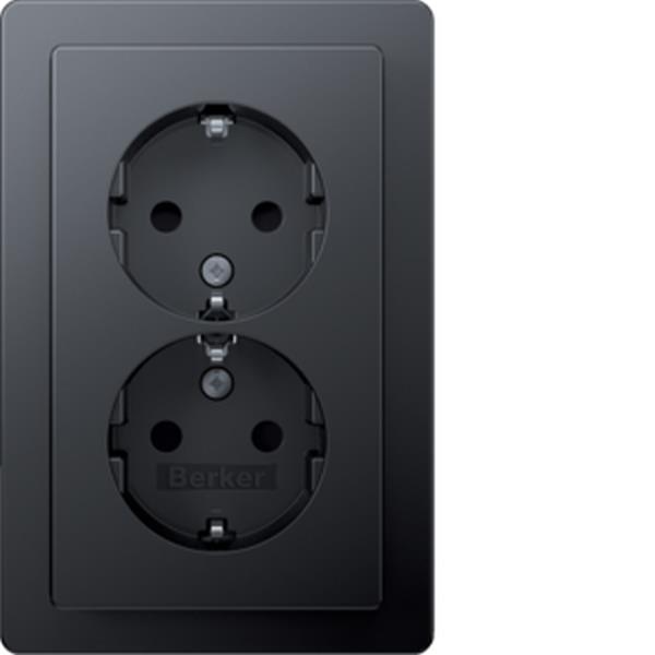 Berker D.std. SCHUKO, Adpl., erh. BS, Q.1, ant Berker D.std. SCHUKO, Adpl., erh. BS, Q.1, ant