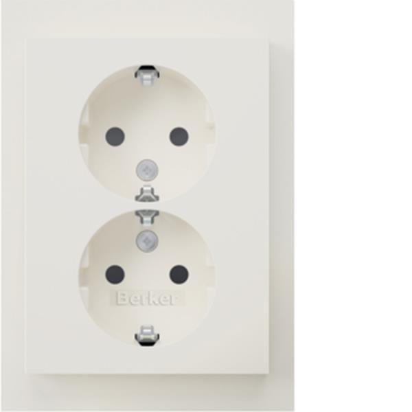 Berker D-Steckdose SCHUKO ADP erh.BS K.1 pw gl Berker D-Steckdose SCHUKO ADP erh.BS K.1 pw gl