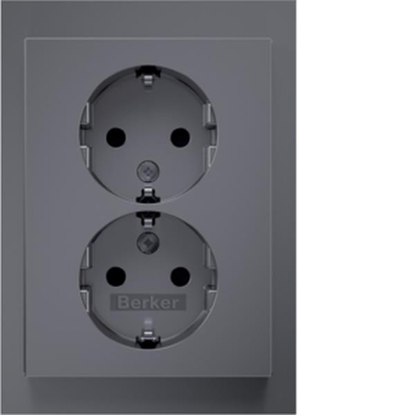 Berker D-Steckdose SCHUKO ADP erh.BS K.5 es ma Berker D-Steckdose SCHUKO ADP erh.BS K.5 es ma
