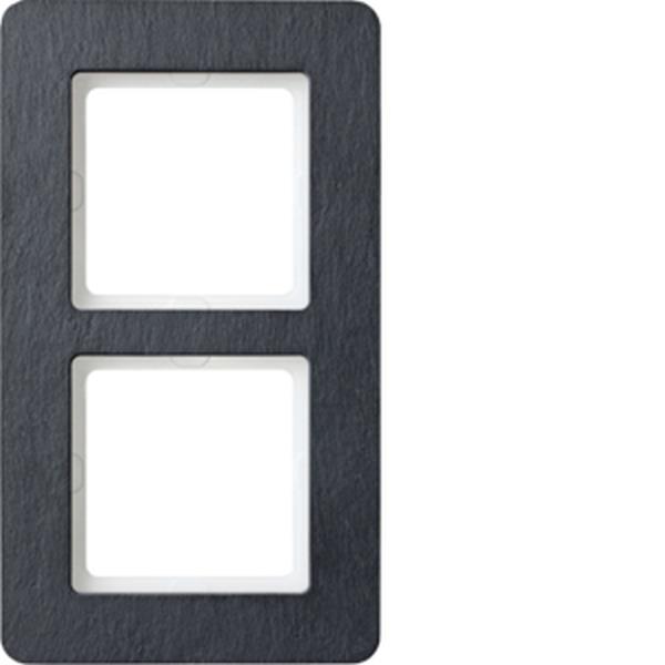 Berker Rahmen 2fach Q.7 Schiefer