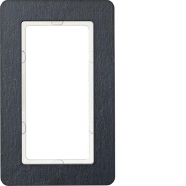 Berker Rahmen 1f m groß Ausschnitt Q.7 Schiefer