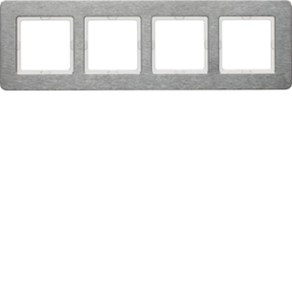 Berker Rahmen 4fach waag Q.7 E-St Geb