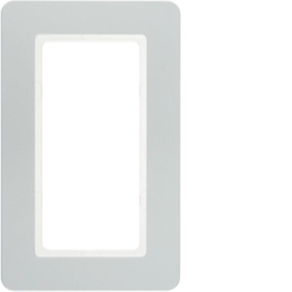 Berker Rahmen 1f m groß Ausschnitt Q.7 alu