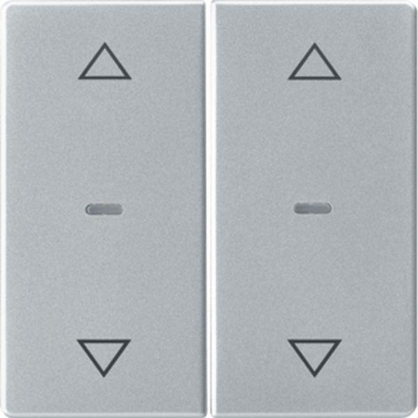 Berker Abdeck. f. Tastsens.-Mod. 2f., Q.x, alu