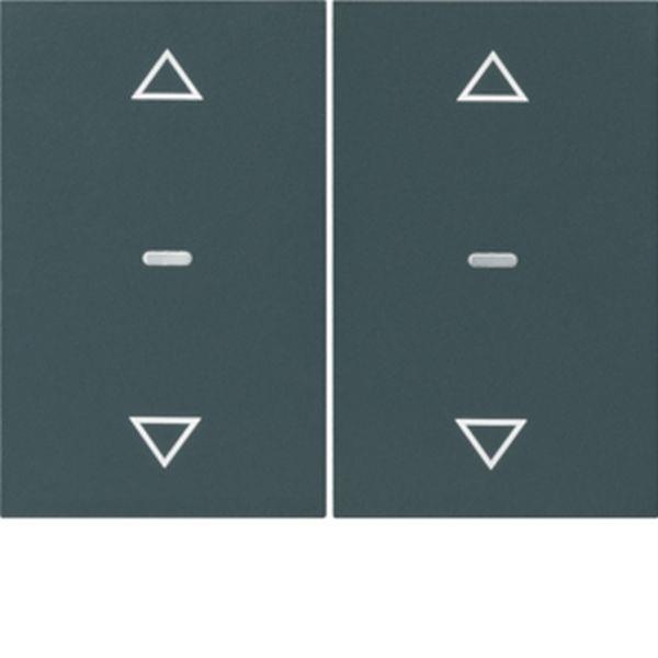 Berker Abdeck. Tast.-M. 2f. Pfeil K.x anth