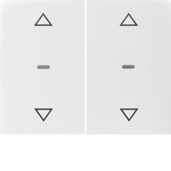 Berker Abdeck. Tast.-M. 2f. Pfeil K.x pw