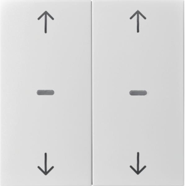 Berker Abdeck. Tast.-M. 2f. Pfeil S.1/B.x weiß