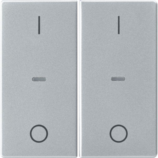 Berker Abdeck. f. Tastsens.-Mod. 2f., Q.x, alu