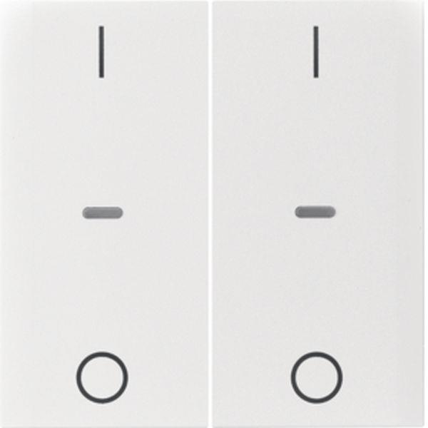 Berker Abdeck. Tast.-M. 2f. I/O S.1/B.x pw gl