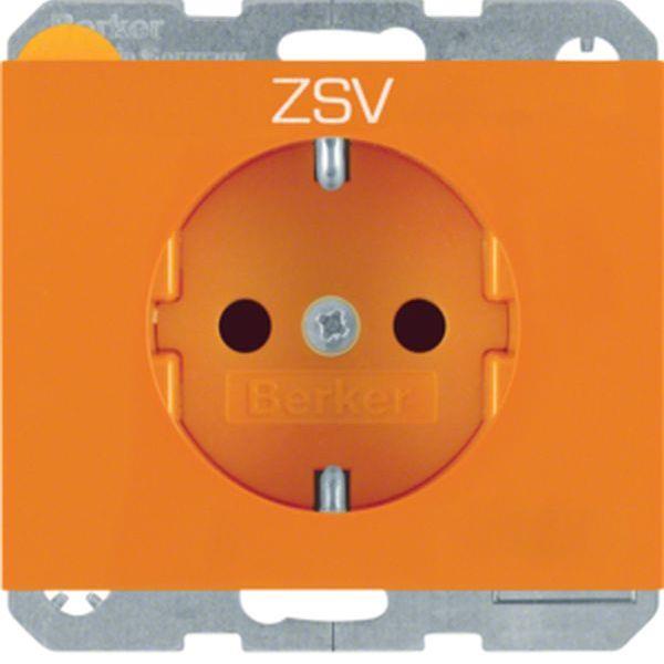 Berker Steckdose SCHUKO mit EHBS K.x orange