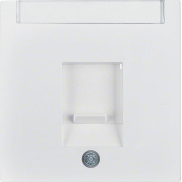 Berker Z-Stk 1f m Staubschutzsch. S.1, pw gl.