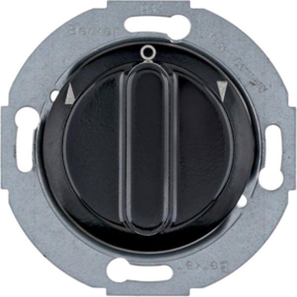 Berker Jal- Drehsch,1p,Z-St,1930/Glas, schw