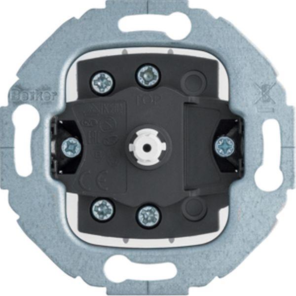 Berker Drehtaster, Wechsler, Unterputz, Serie 1930 / Glas / R.classic