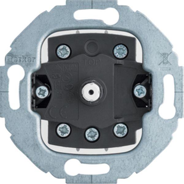 Berker Drehschalt, 2p  Aus, 1930/Glas/R.classic