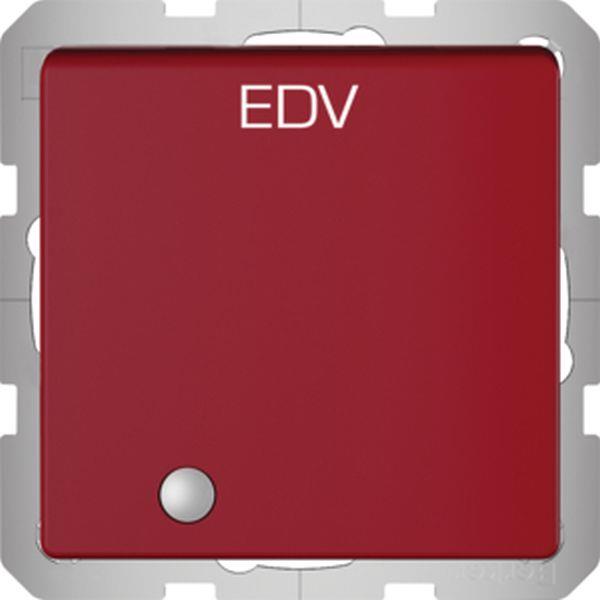 Berker Steckdose SCHUKO m. KLPD und LED Q.x rot