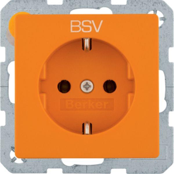Berker Steckdose SCHUKO BSV Q.x orange samt