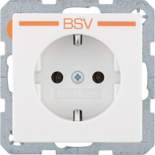 Berker Steckdose SCHUKO BSV Q.x P-W SAMT