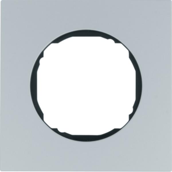 Berker Rahmen 1fach, flach, R.8, Aluminium