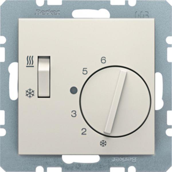 Berker RTR, Wechsler, Heiz/Kühl, Sx/Bx, wß. gl.